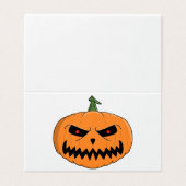 Citrouille menaçante d'Halloween (Outside Unfolded)