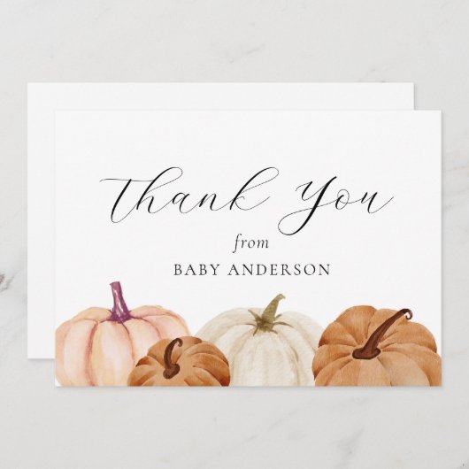 Citrouille Merci bébé (Devant / Derrière)