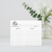 Citrouille minimaliste, Carte de recettes culinair (Debout devant)