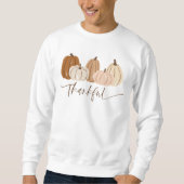 Citrouille moderne Thanksgiving Sweatshirt (Devant)