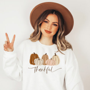 Citrouille moderne Thanksgiving Sweatshirt