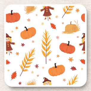 Citrouille Motif Automne Dessous de verre d'automn