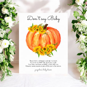 Citrouille ne pas dire Baby Game Poster