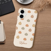 Citrouille Neutre Boho Halloween Automne Nom Perso