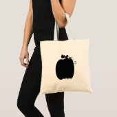 Citrouille noir - Sac fourre-tout de frappe ou de (Devant (produit))