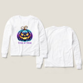 Citrouille noire personnalisable Jack o'Lantern (Motif Recto et Verso)