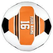 Citrouille Orange Blk Team Jersey Numéro personnal (Tourné)