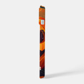 Citrouille orange effrayante avec visage, Hallowee (Côté gauche)