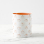 Citrouille orange moderne Halloween Café Mug d'aut (Centre)