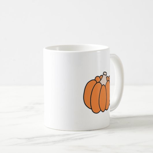 Citrouille orange - Mug (Devant droit)