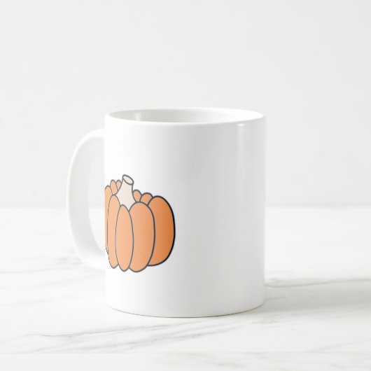 Citrouille orange - Mug (Devant gauche)