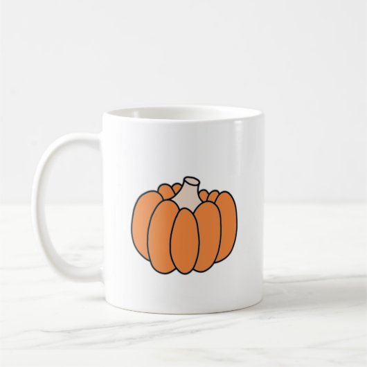 Citrouille orange - Mug (Gauche)