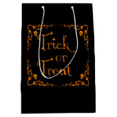 Citrouille Orange tour ou traiter sac cadeau (Devant)