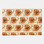 Citrouille Orange Turquie serviette de cuisine (Horizontal)