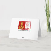 Citrouille Owl & En vichy bébé Faire-part fille (Dos)