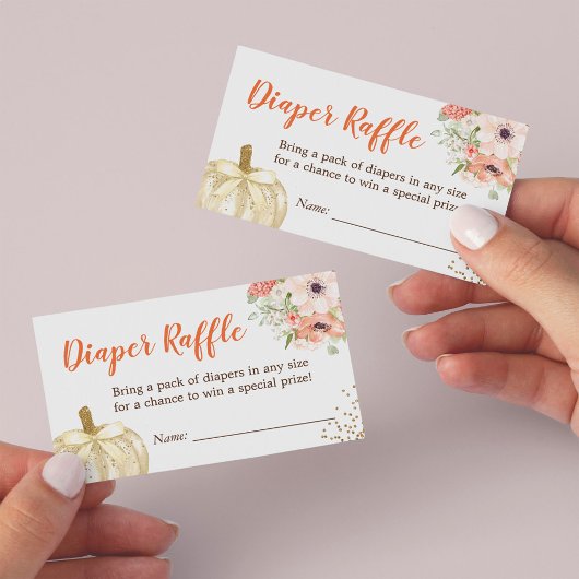 Citrouille Parties scintillant Baby shower or Raff