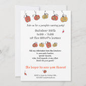 Citrouille Party, Halloween Party Invitation (Dos)