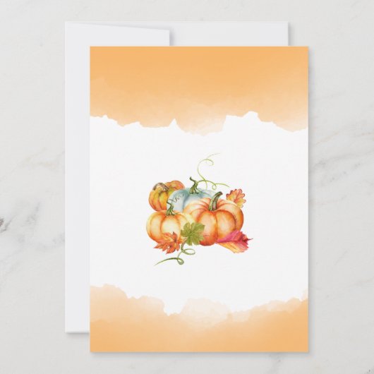 Citrouille Patch Anniversaire Bash Invitation (Dos)