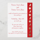 Citrouille Patch dans Cherry Foil Invitation (Recto)