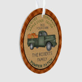 Citrouille Patch Farm Rustic Fall Plaid Camion Vin (devant)