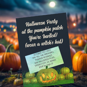 Citrouille Patch Halloween Party Invitation