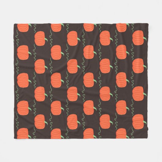 Citrouille Patch Lancer la couverture (Brown et or (Devant (Horizontal))