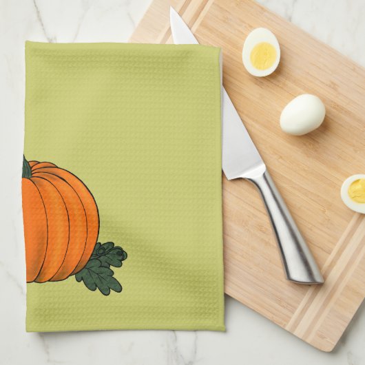 Citrouille Patch Serviette de cuisine (Quart Plié)