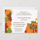 Citrouille Patch Thanksgiving Diner Invitations (Dos)