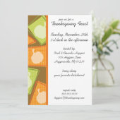 Citrouille Patch Thanksgiving Party Invitations (Debout devant)