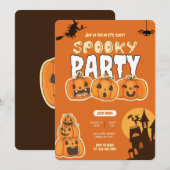 Citrouille Perfection Halloween Fête Invitation (Devant / Derrière)