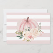 Citrouille photo Premier Invitation d'anniversaire (Dos)