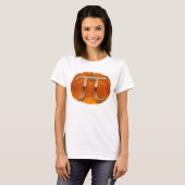 Citrouille Pi Funny T-shirt amoureux des maths (Devant entier)