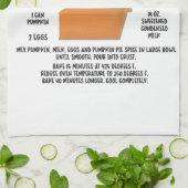 Citrouille Pie Recette Serviette de cuisine (Plié)