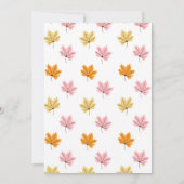 Citrouille Première invitation anniversaire Automn (Dos)