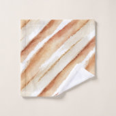 Citrouille Rayures Latte Pêche   (Gant de toilette)