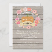 Citrouille rose 1er anniversaire Invitation de fêt (Devant)