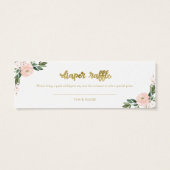 Citrouille rose Floral Chute Baby shower Déchets R (Dos)