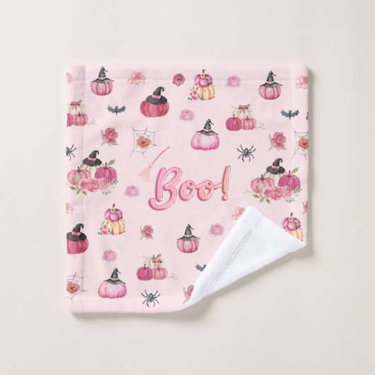 Citrouille rose linge (Gant de toilette)
