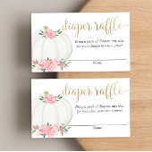 Citrouille rose or élégant chute de couche cartes