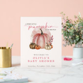 Citrouille rose sur son chemin Fille Baby shower B (Mariage)