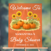 Citrouille rustique Patch tournesol Baby shower d' (Neutre)