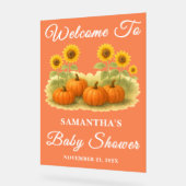 Citrouille rustique Patch tournesol Baby shower d' (Angle)