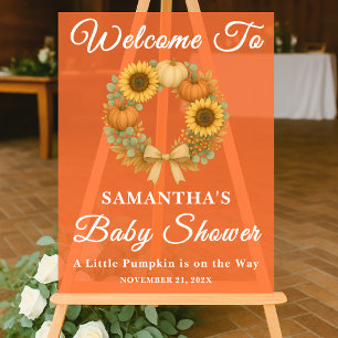 Citrouille rustique Sunflower Baby shower d'automn