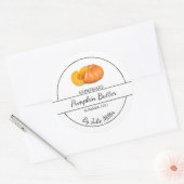 Citrouille simple fait maison Étiquette de beurre (Enveloppe)