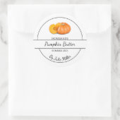 Citrouille simple fait maison Étiquette de beurre (Sac)