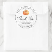 Citrouille simple maison Merci Étiquette de  (Sac)