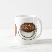Citrouille Spice Latte Café Orange Citrouille Mug (Devant droit)