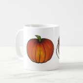 Citrouille Spice Latte Café Orange Citrouille Mug (Devant gauche)