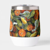 Citrouille, Squash Automne Harvest Vin Tumbler (Avant)