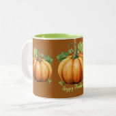 Citrouille Thanksgiving Combo Mug (Devant gauche)